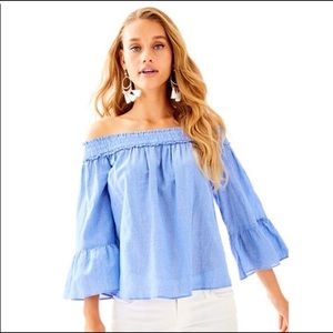 Lilly Pulitzer Moira Blouse Top